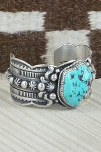 Turquoise & Sterling Silver Bracelet - Roland Dixson