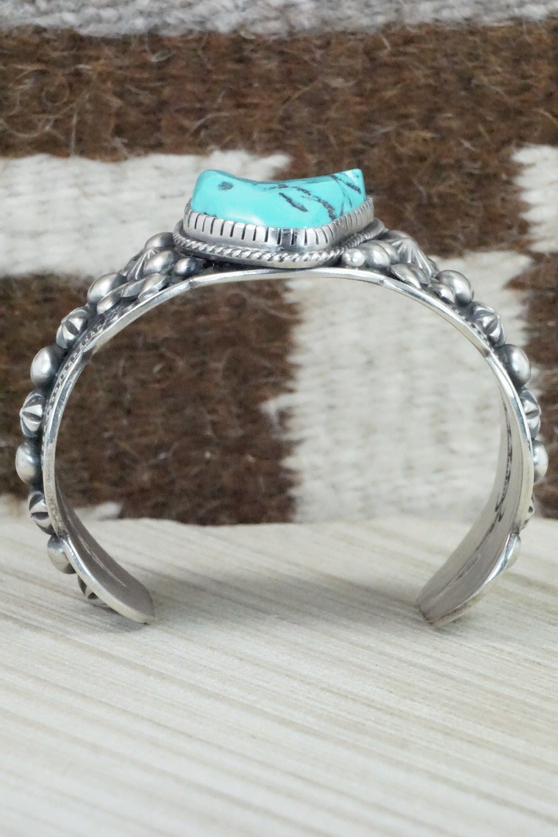 Turquoise & Sterling Silver Bracelet - Roland Dixson