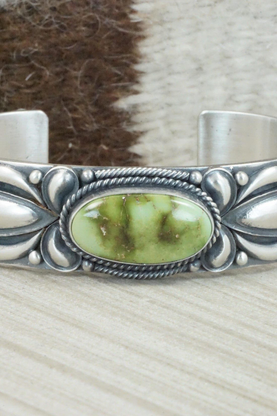 Turquoise & Sterling Silver Bracelet - Derrick Gordon