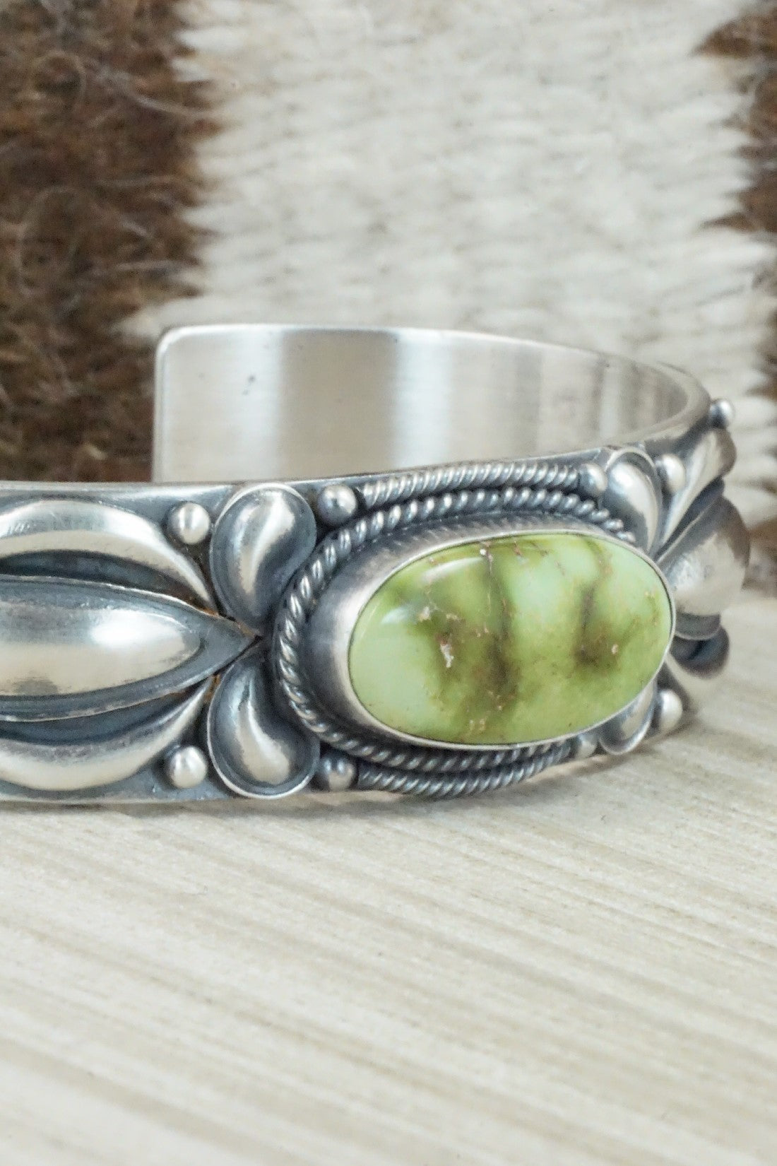 Turquoise & Sterling Silver Bracelet - Derrick Gordon