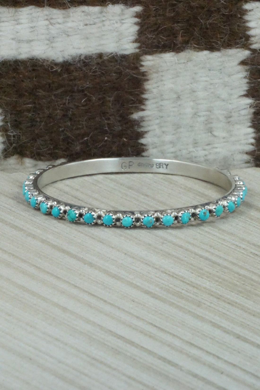 Turquoise & Sterling Silver Bangle - Gaynell Parker