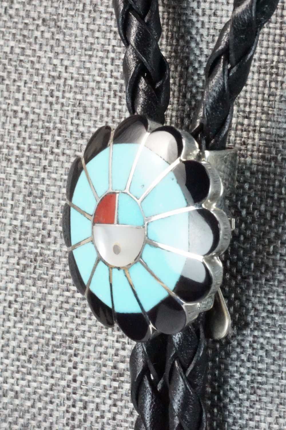 Multi Stone & Sterling Silver Bolo Tie - Denise Siutza
