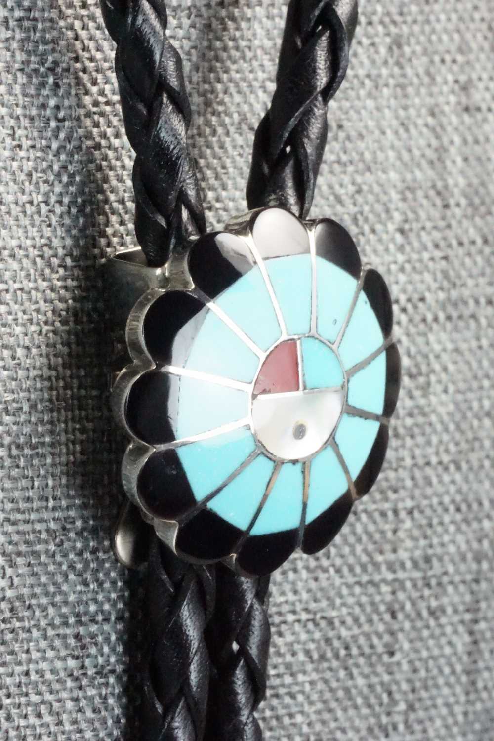 Multi Stone & Sterling Silver Bolo Tie - Denise Siutza