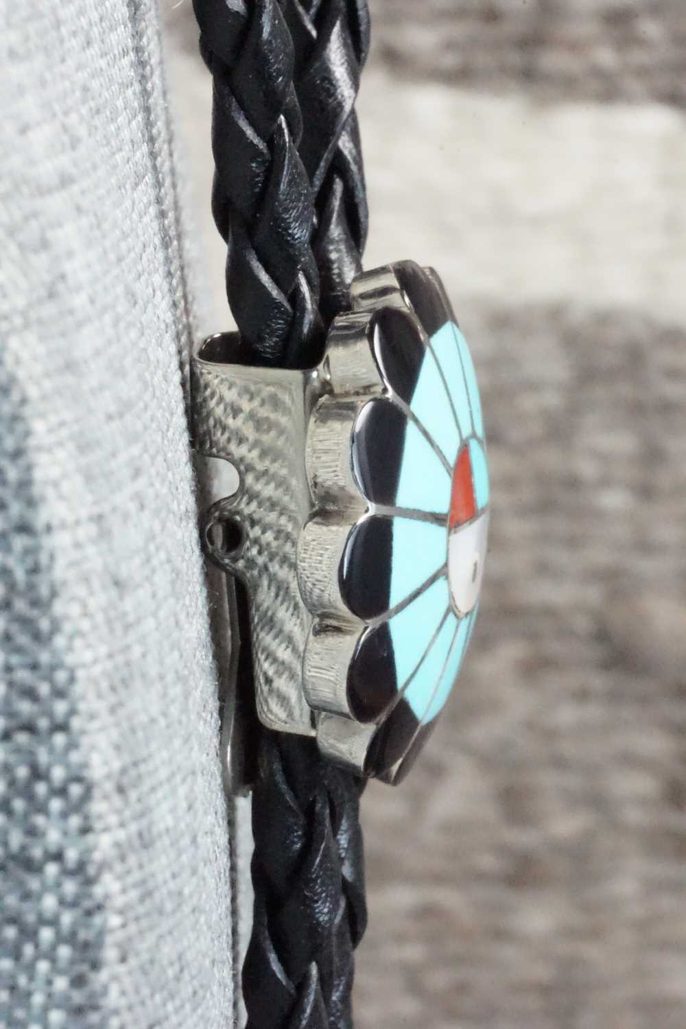 Multi Stone & Sterling Silver Bolo Tie - Denise Siutza