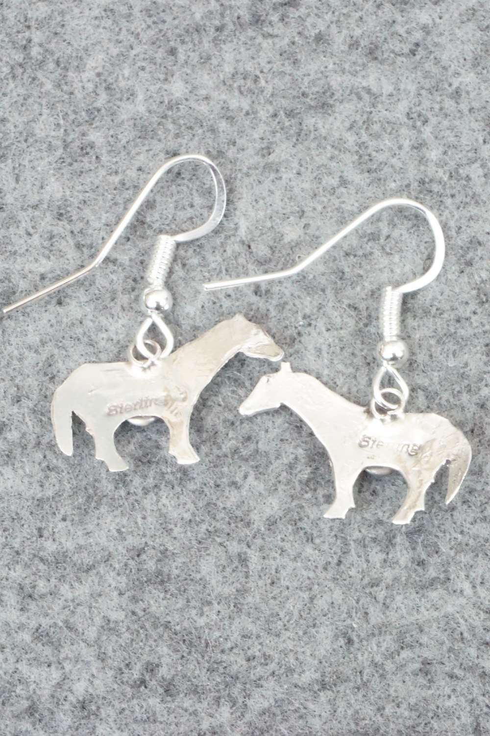 Turquoise and Sterling Silver Earrings - Lucille Platero