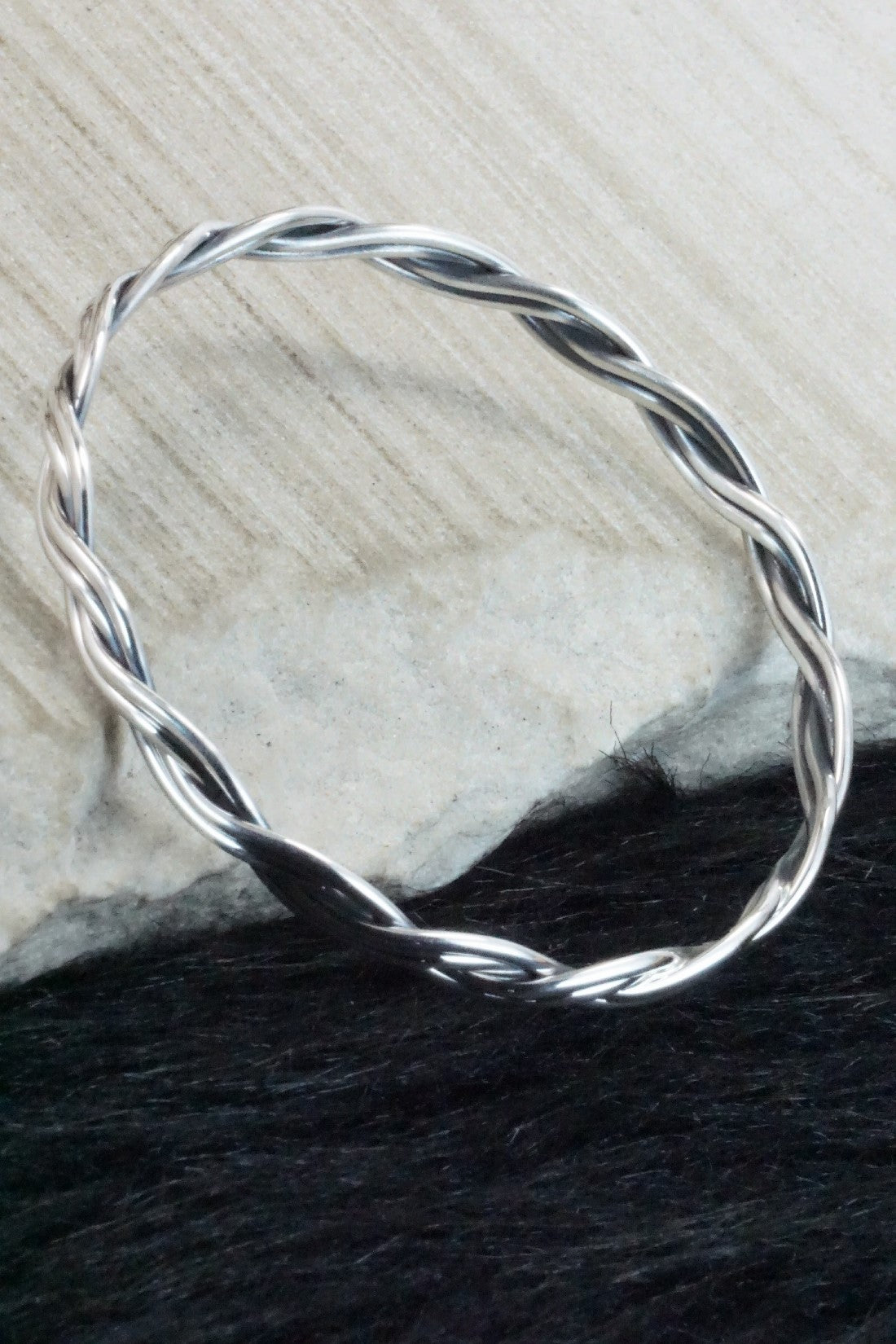 Sterling Silver Bangle - Elaine Tahe