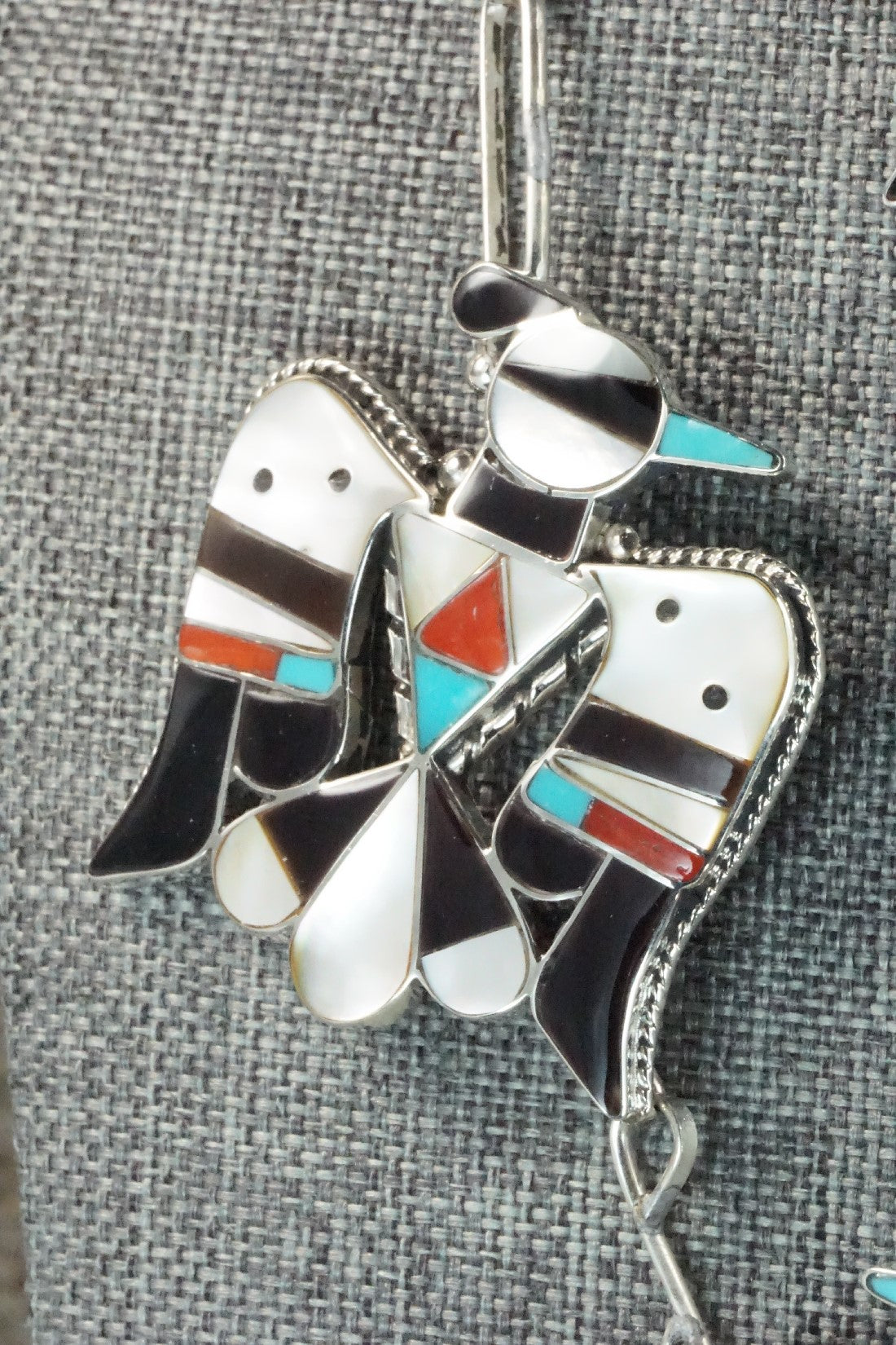 Multi Stone & Sterling Silver Inlay Jewelry Set - Bobby Shack