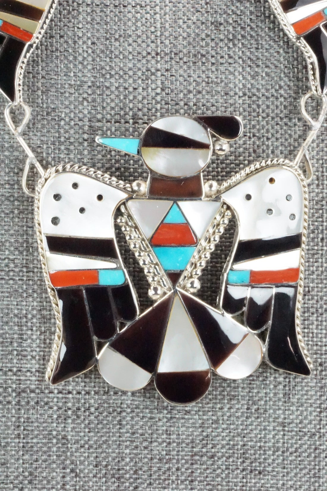 Multi Stone & Sterling Silver Inlay Jewelry Set - Bobby Shack