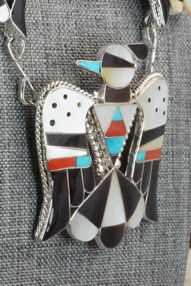 Multi Stone & Sterling Silver Inlay Jewelry Set - Bobby Shack