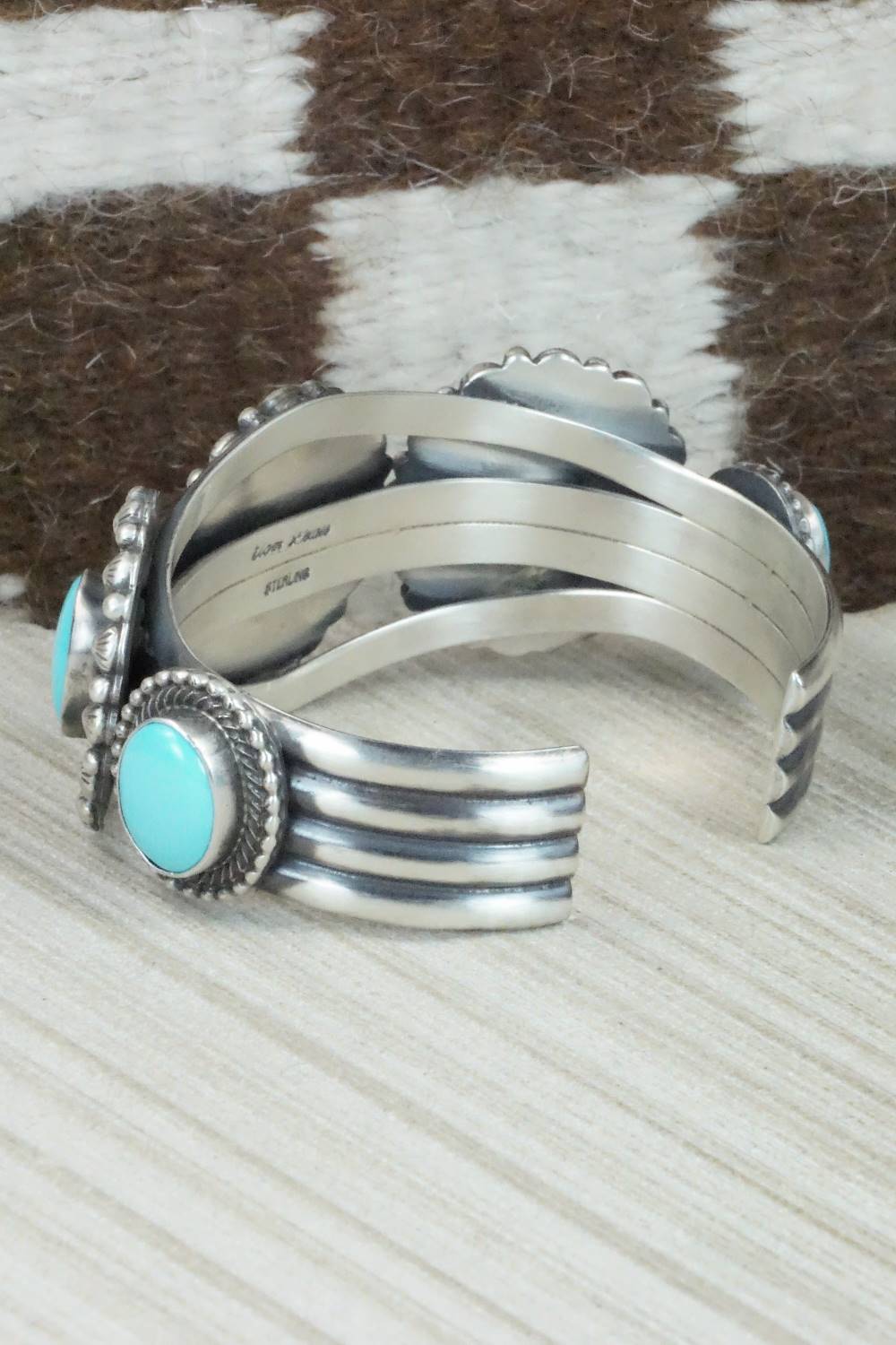 Turquoise & Sterling Silver Bracelet - Tom Lewis