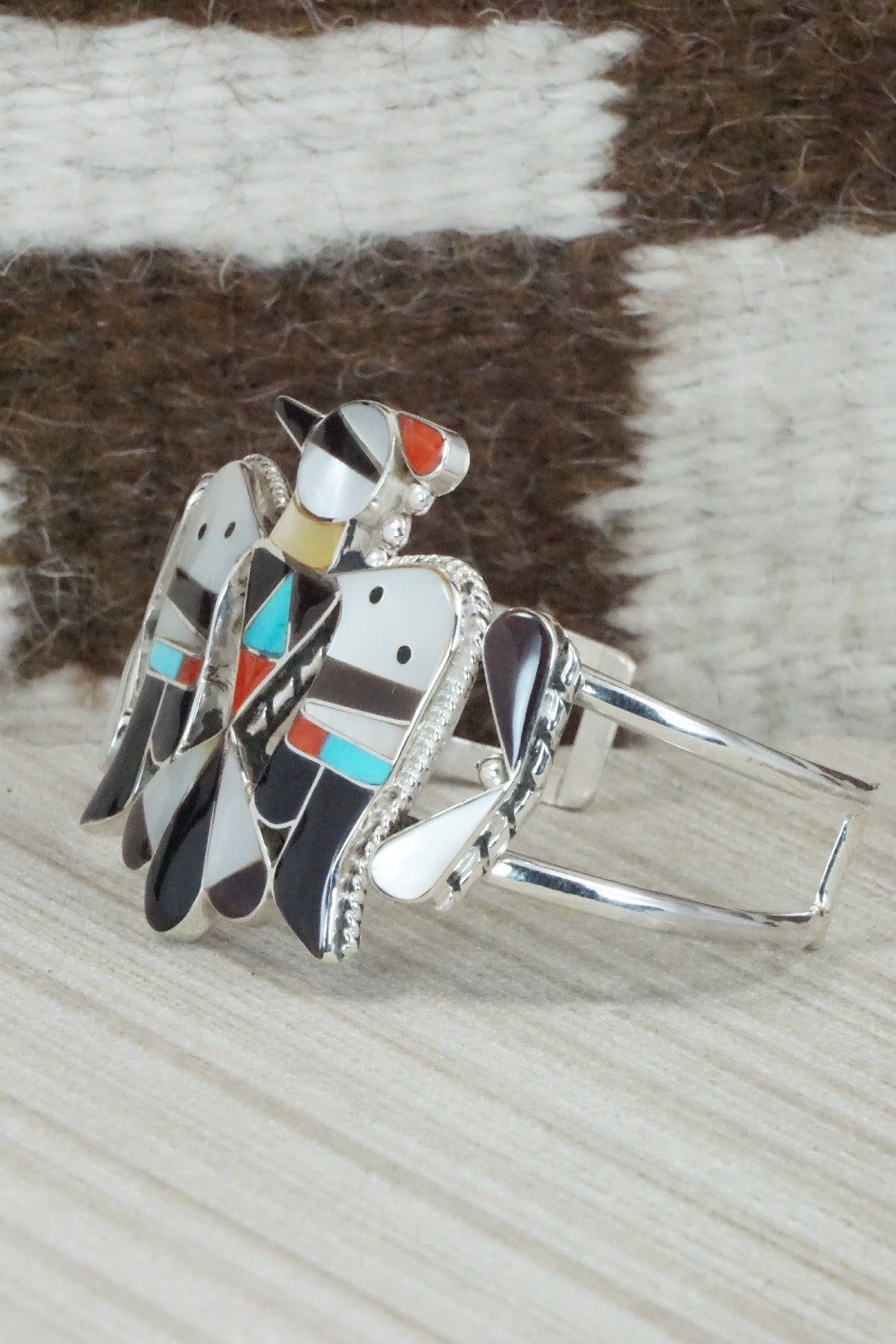 Multi Stone & Sterling Silver Inlay Jewelry Set - Bobby Shack