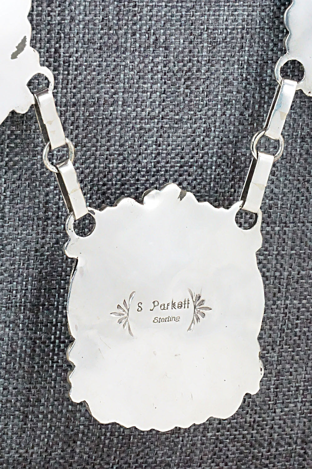 Turquoise, Spiny Oyster & Sterling Silver Necklace Set - Sandra Parkett