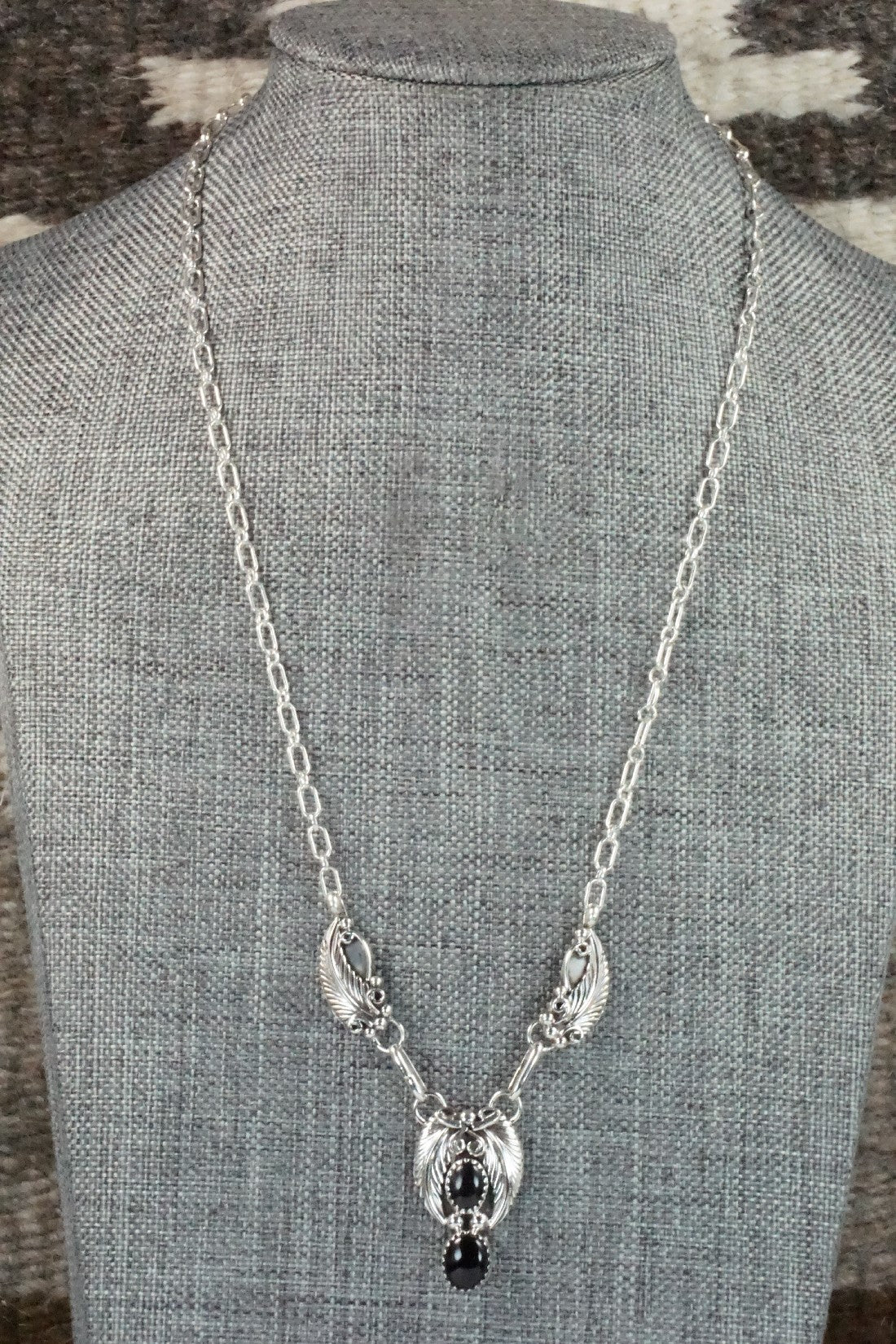 Onyx, Sterling Silver Necklace - Roger Pino