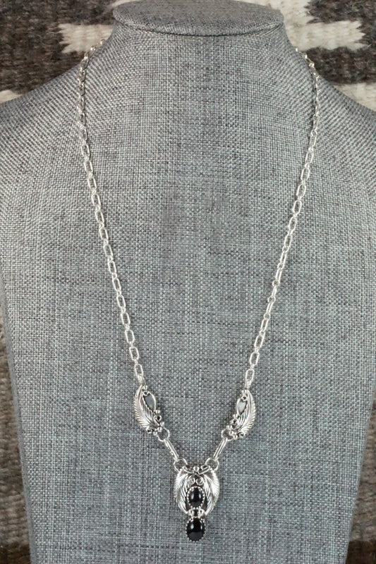 Onyx, Sterling Silver Necklace - Roger Pino