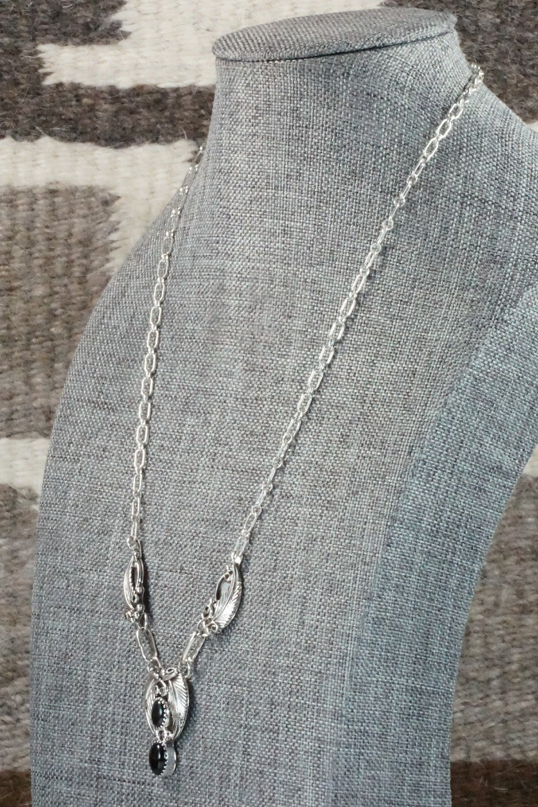 Onyx, Sterling Silver Necklace - Roger Pino