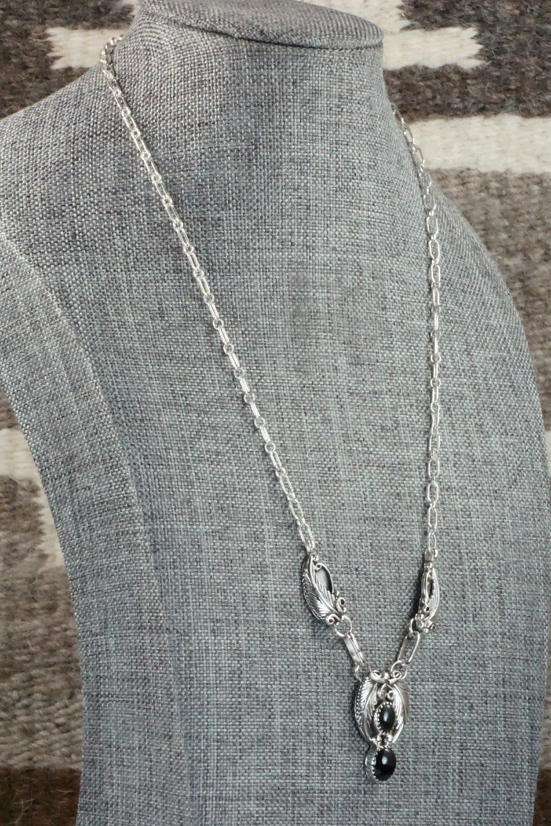 Onyx, Sterling Silver Necklace - Roger Pino