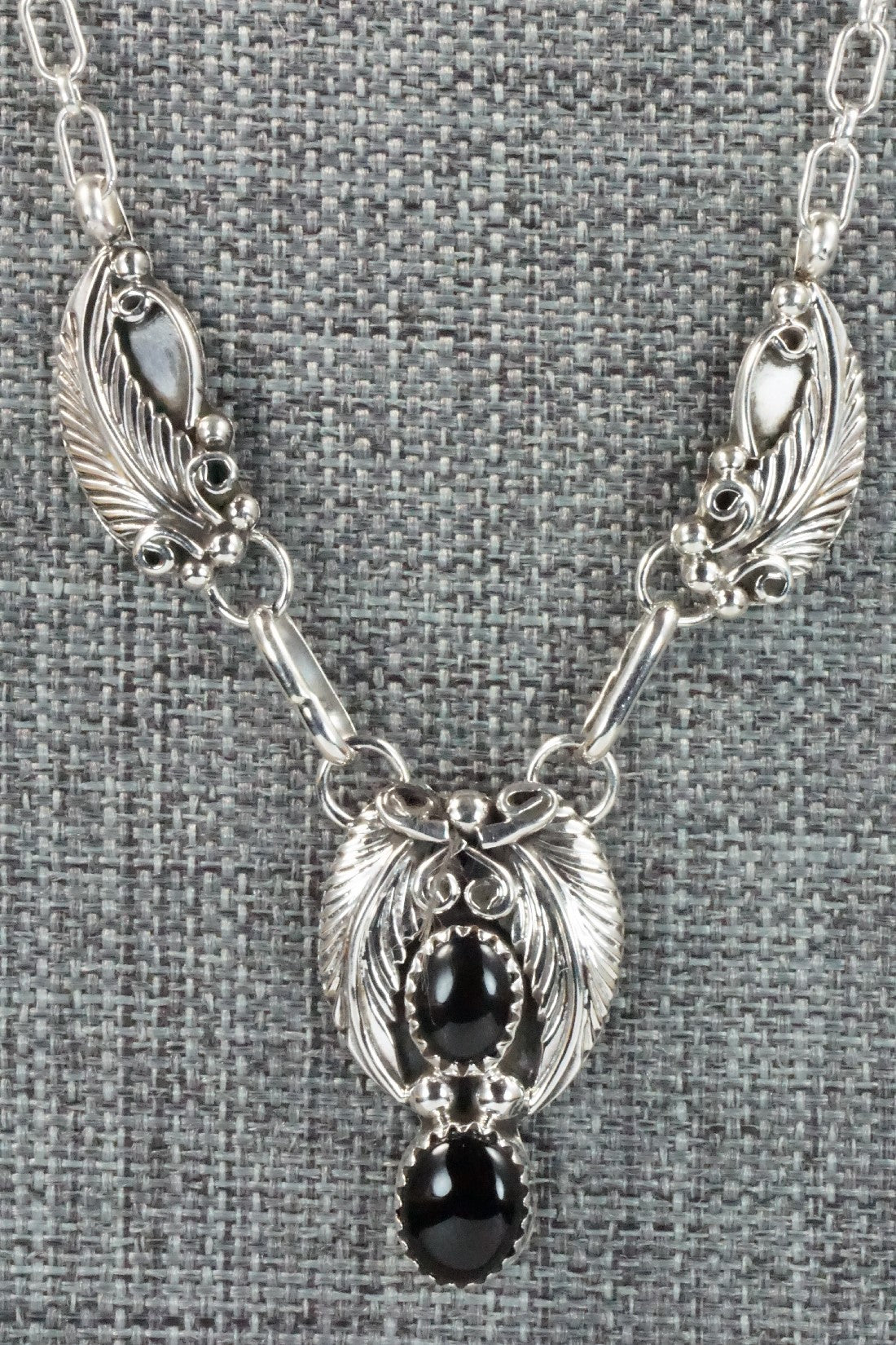 Onyx, Sterling Silver Necklace - Roger Pino