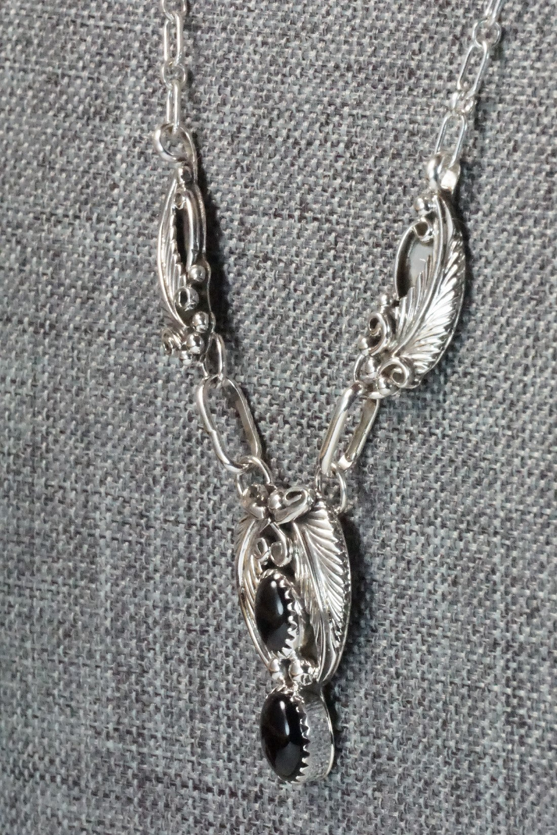 Onyx, Sterling Silver Necklace - Roger Pino