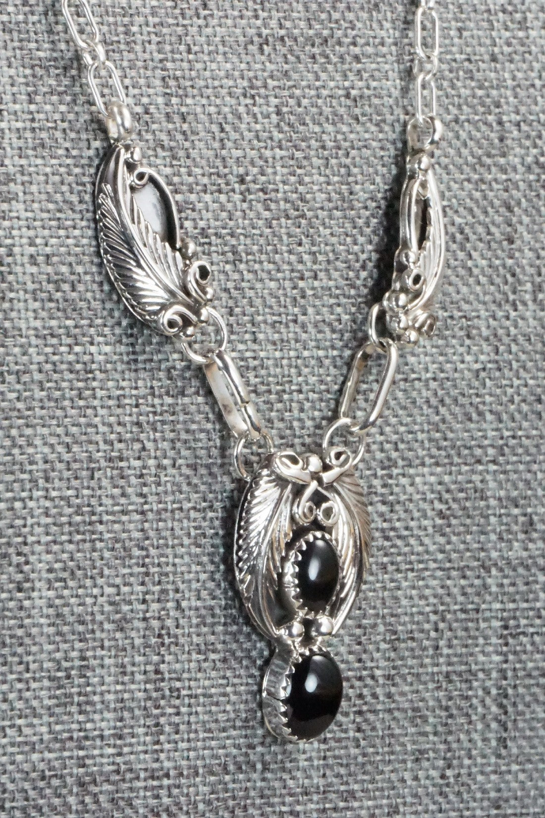 Onyx, Sterling Silver Necklace - Roger Pino