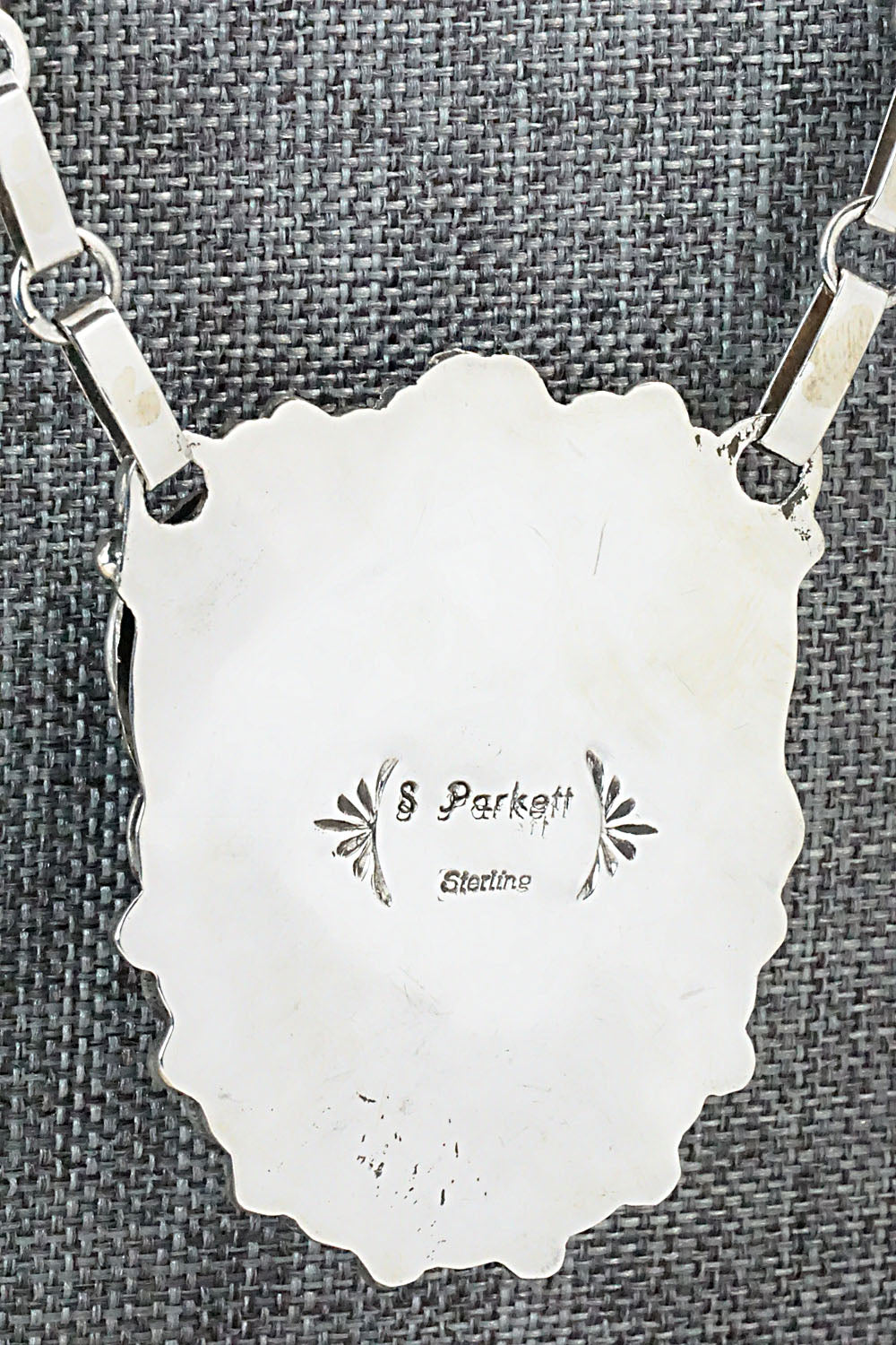 Turquoise, Spiny Oyster & Sterling Silver Necklace Set - Sandra Parkett