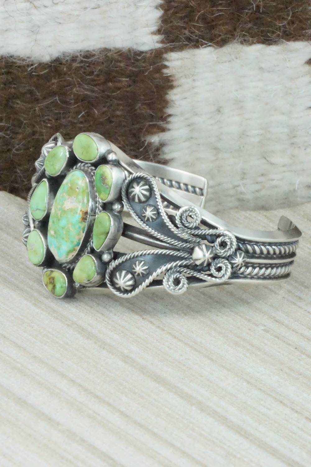 Turquoise & Sterling Silver Bracelet - Derrick Gordon