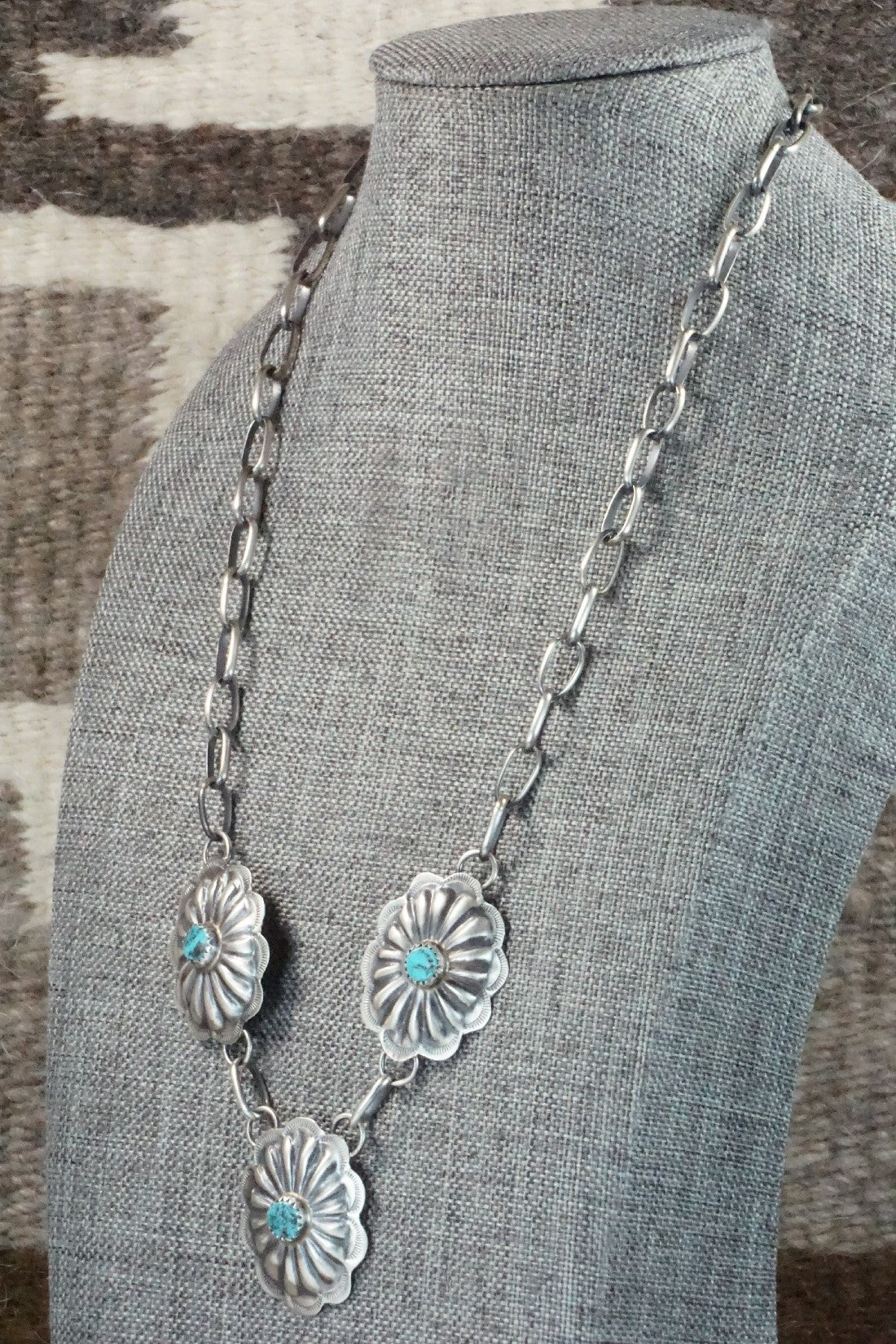 Turquoise & Sterling Silver Necklace - Joan Begay