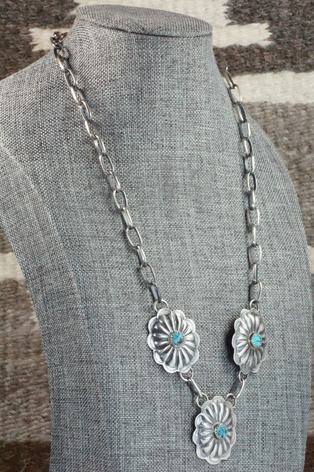 Turquoise & Sterling Silver Necklace - Joan Begay