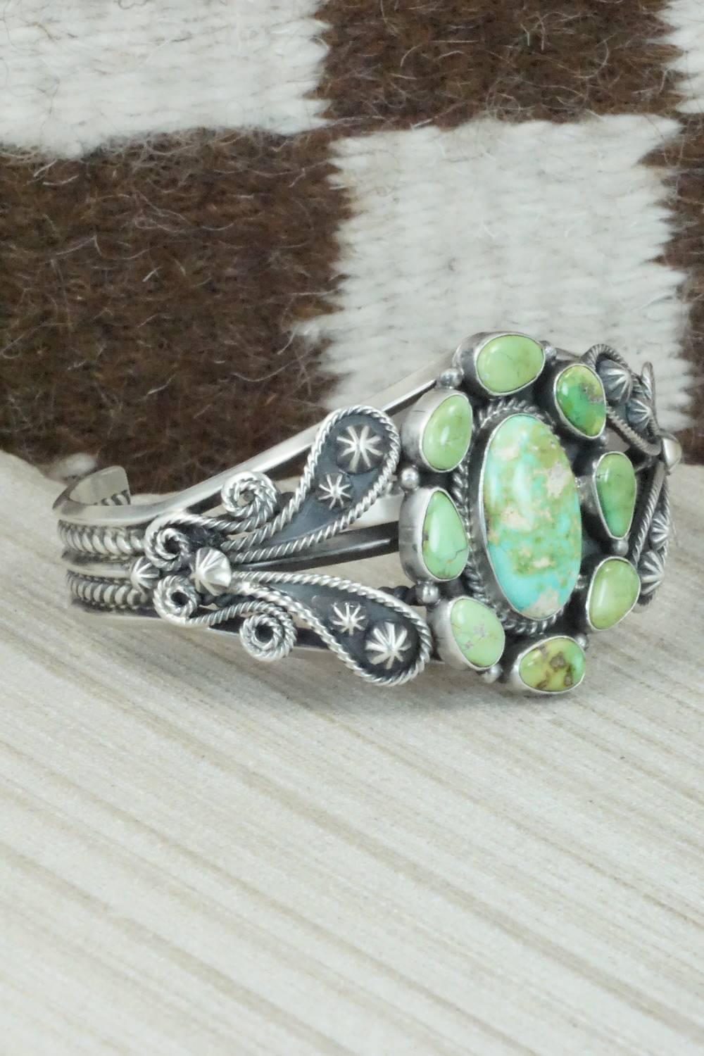 Turquoise & Sterling Silver Bracelet - Derrick Gordon