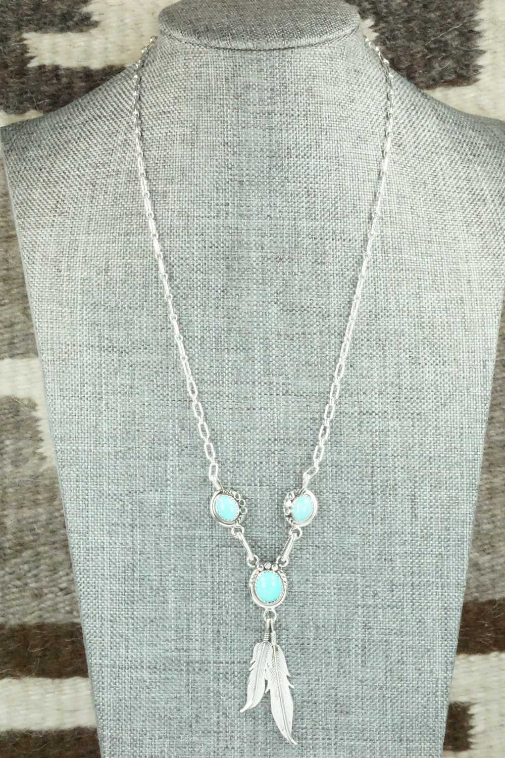 Turquoise & Sterling Silver Necklace - Rita Largo