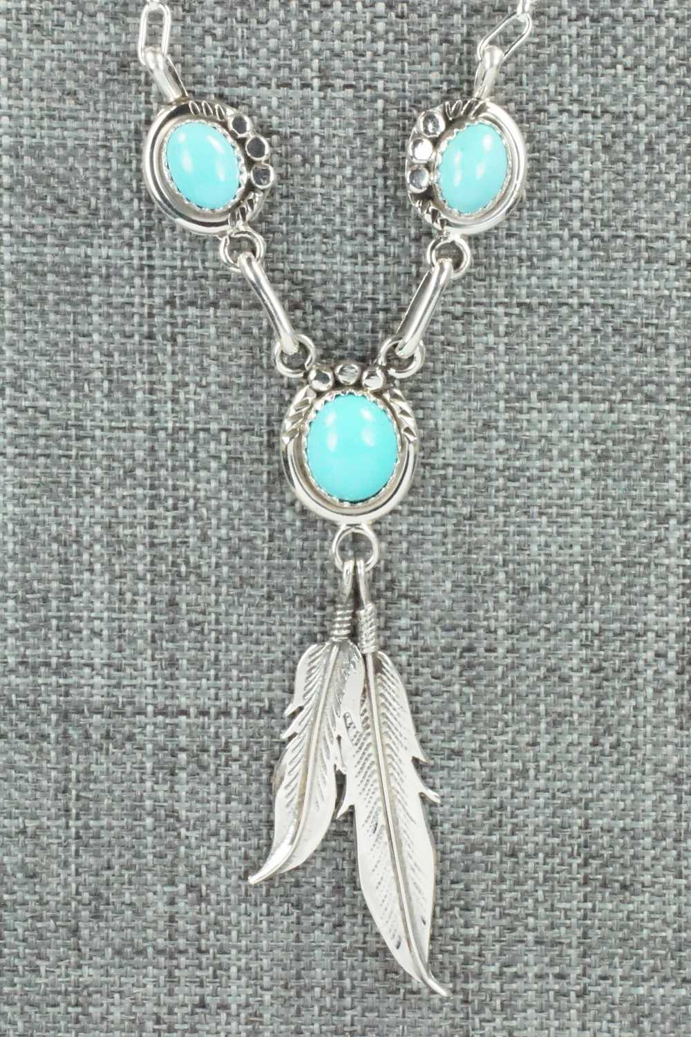 Turquoise & Sterling Silver Necklace - Rita Largo