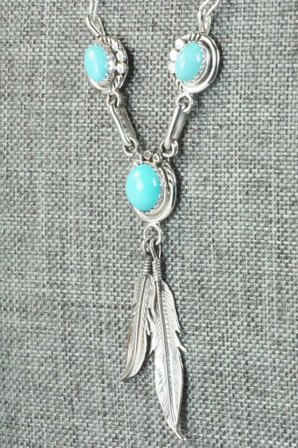Turquoise & Sterling Silver Necklace - Rita Largo