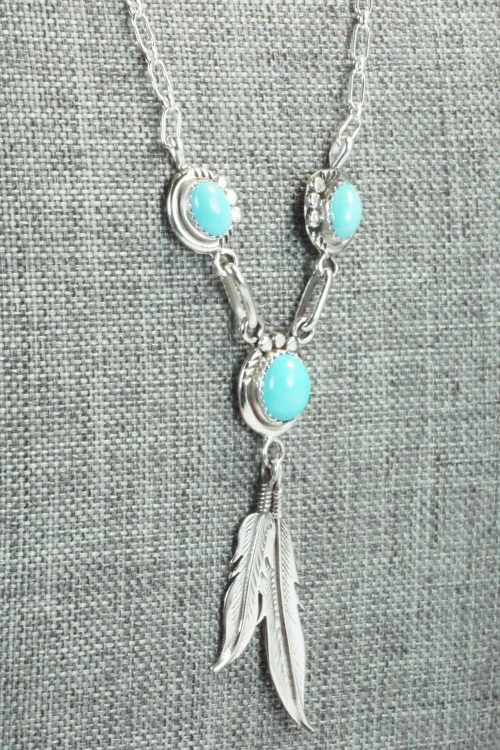 Turquoise & Sterling Silver Necklace - Rita Largo