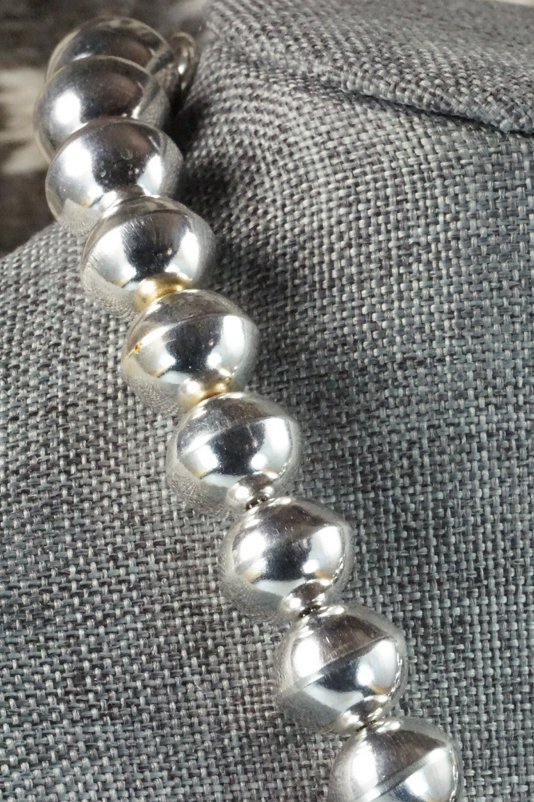 Sterling Silver Navajo Pearl Necklace & Earrings - Tonisha Haley