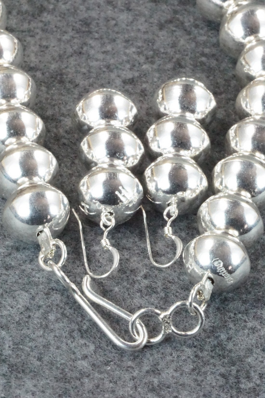 Sterling Silver Navajo Pearl Necklace & Earrings - Tonisha Haley