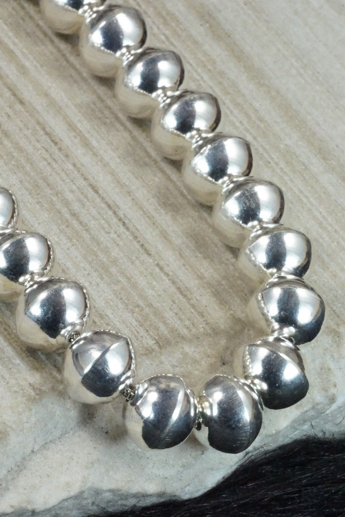 Sterling Silver Navajo Pearl Necklace & Earrings - Tonisha Haley