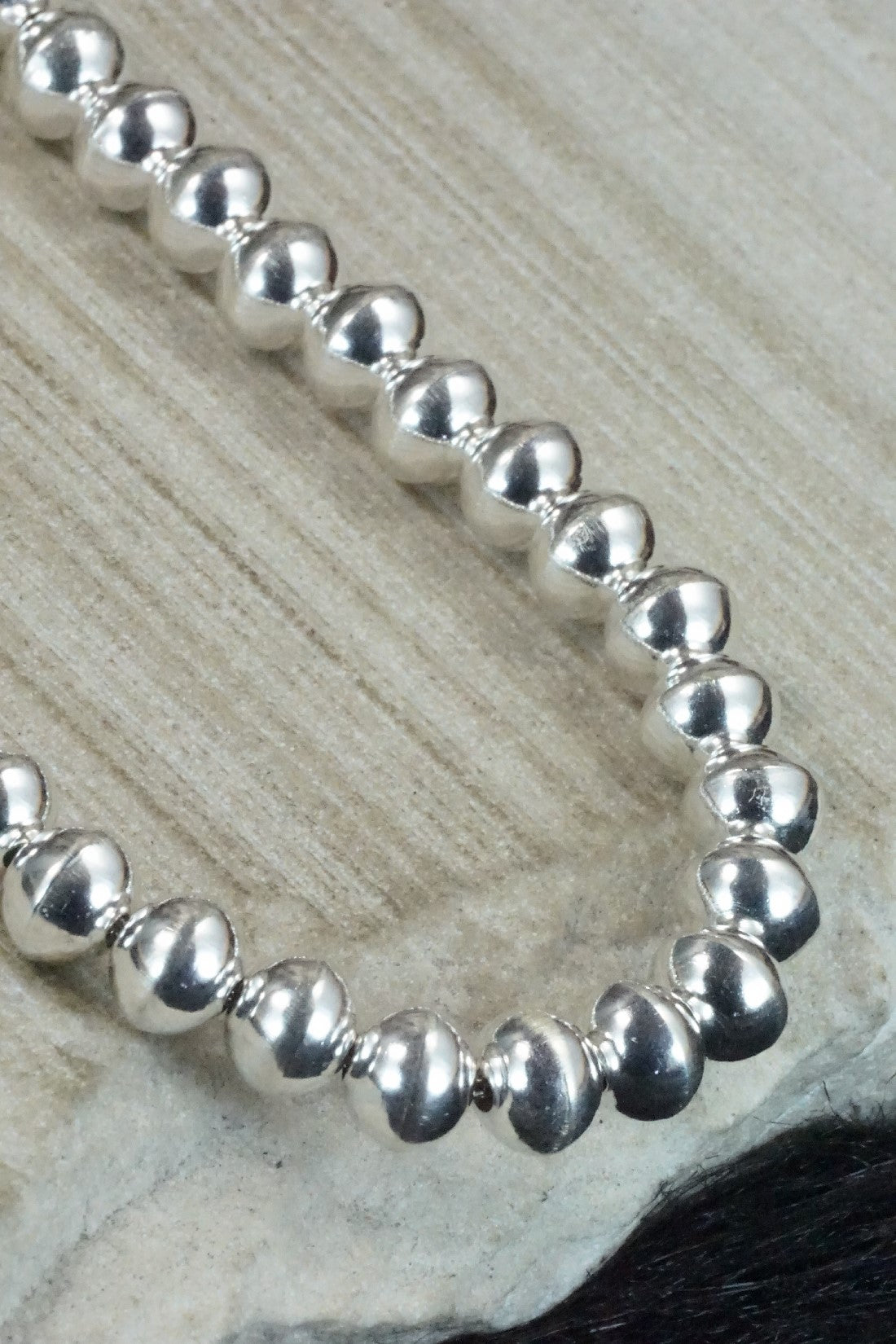 Sterling Silver Navajo Pearl Necklace - Tonisha Haley