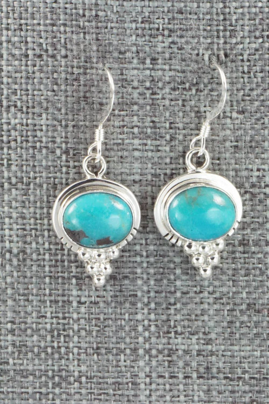 Turquoise & Sterling Silver Earrings - Isabelle Yazzie
