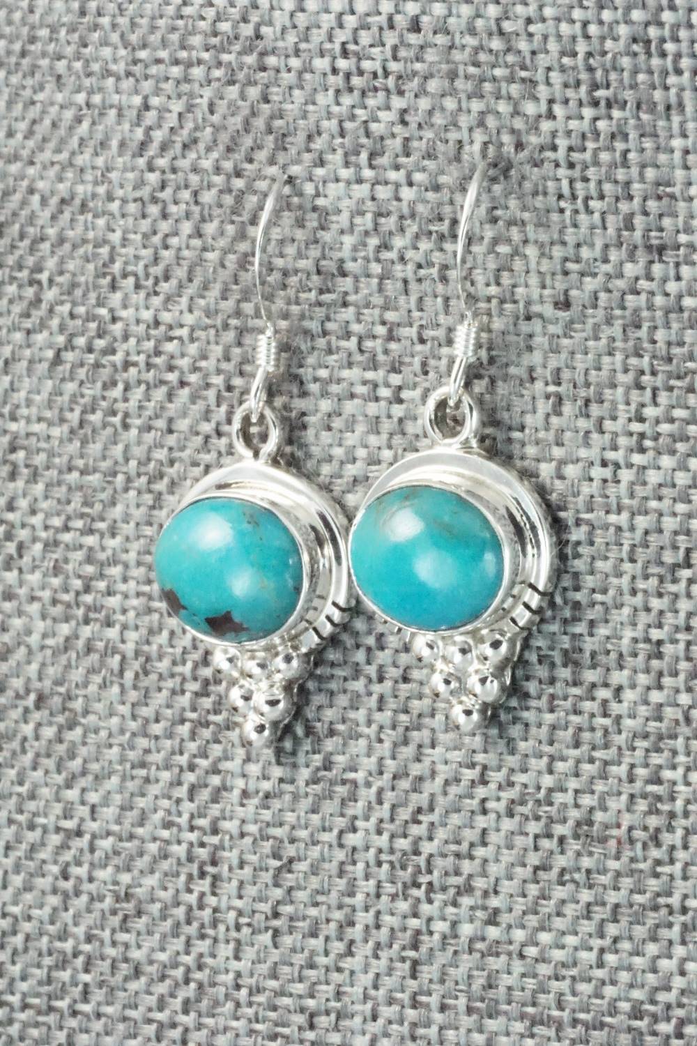 Turquoise & Sterling Silver Earrings - Isabelle Yazzie
