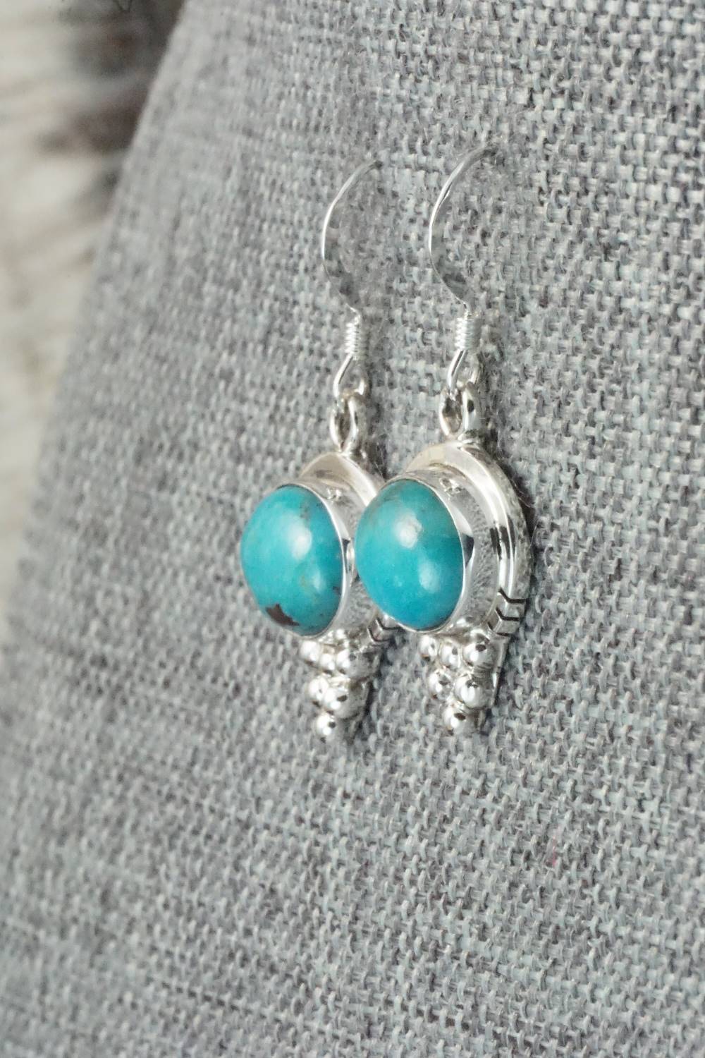 Turquoise & Sterling Silver Earrings - Isabelle Yazzie