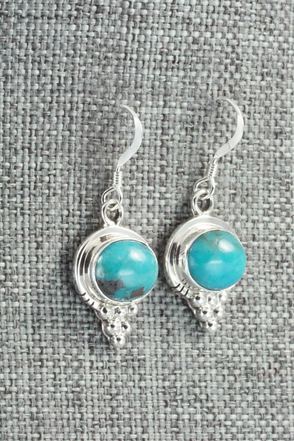 Turquoise & Sterling Silver Earrings - Isabelle Yazzie