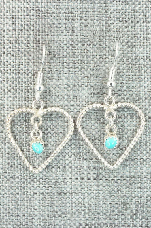 Turquoise & Sterling Silver Earrings - Sylvia Chee