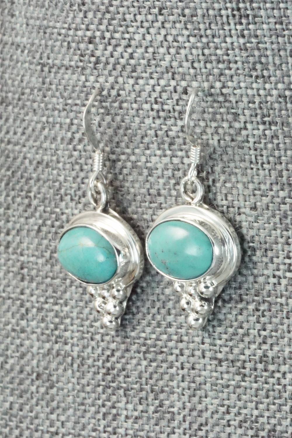 Turquoise & Sterling Silver Earrings - Isabelle Yazzie