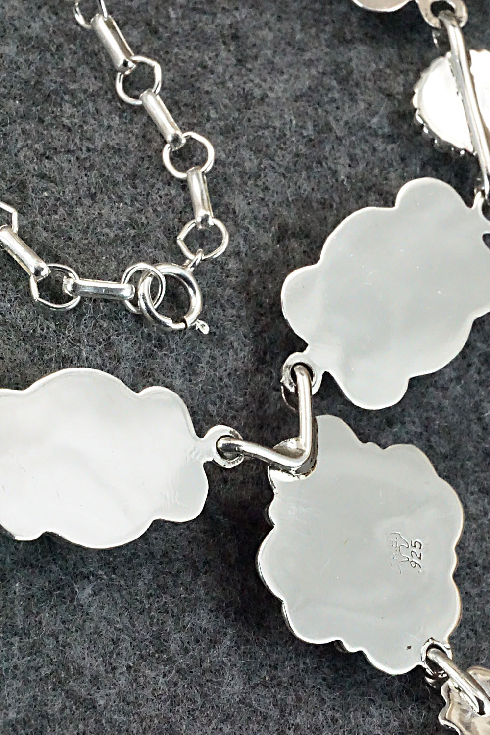 White Buffalo & Sterling Silver Naja Necklace - Mike Smith