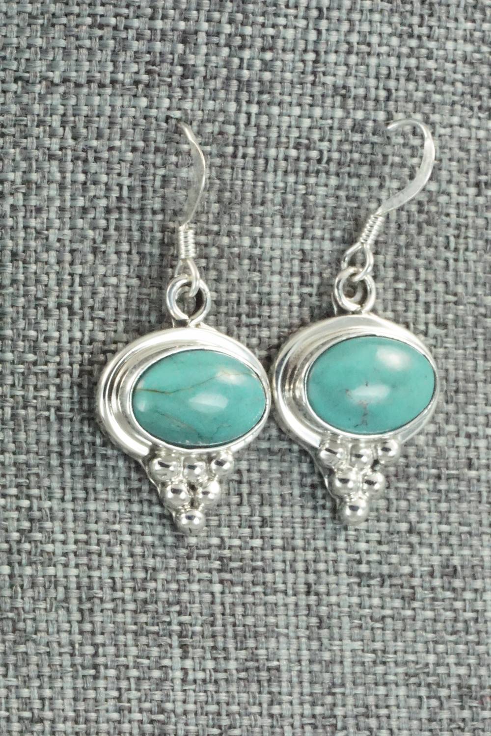 Turquoise & Sterling Silver Earrings - Isabelle Yazzie