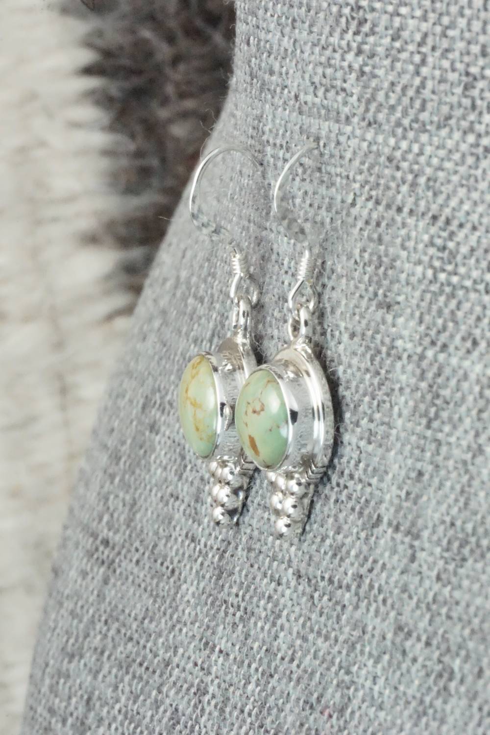 Turquoise & Sterling Silver Earrings - Isabelle Yazzie