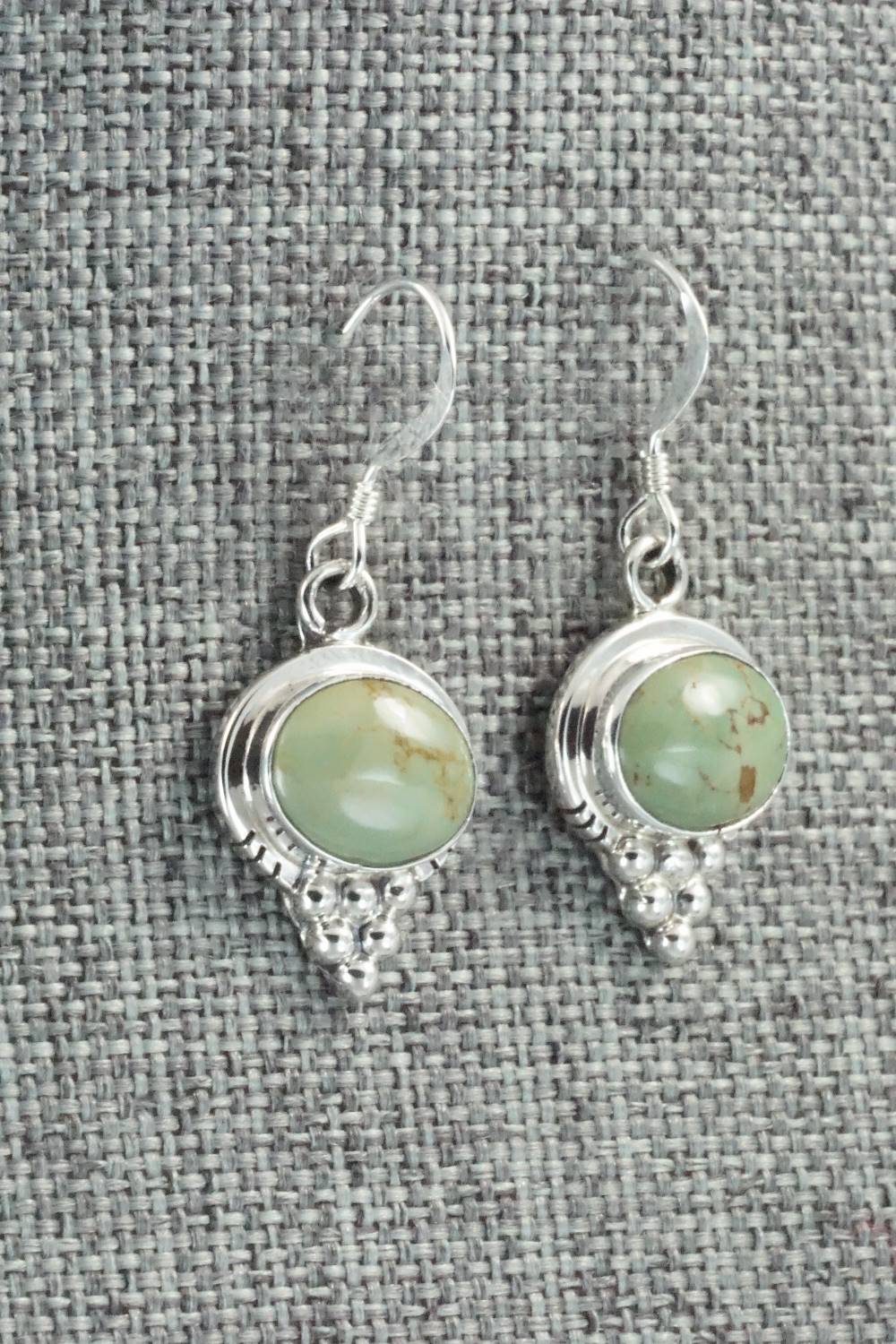 Turquoise & Sterling Silver Earrings - Isabelle Yazzie
