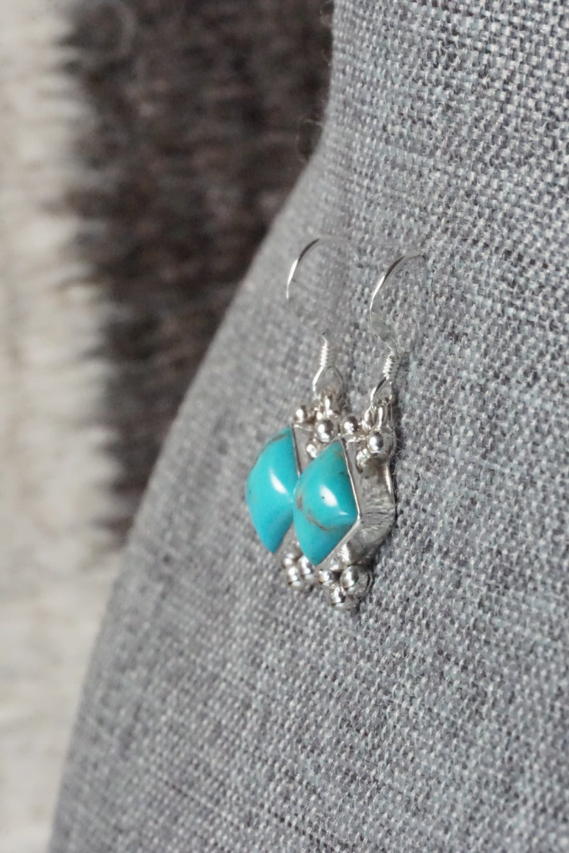 Turquoise & Sterling Silver Earrings - Kim Marie Whitehorse