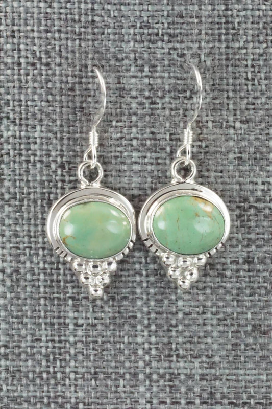 Turquoise & Sterling Silver Earrings - Isabelle Yazzie
