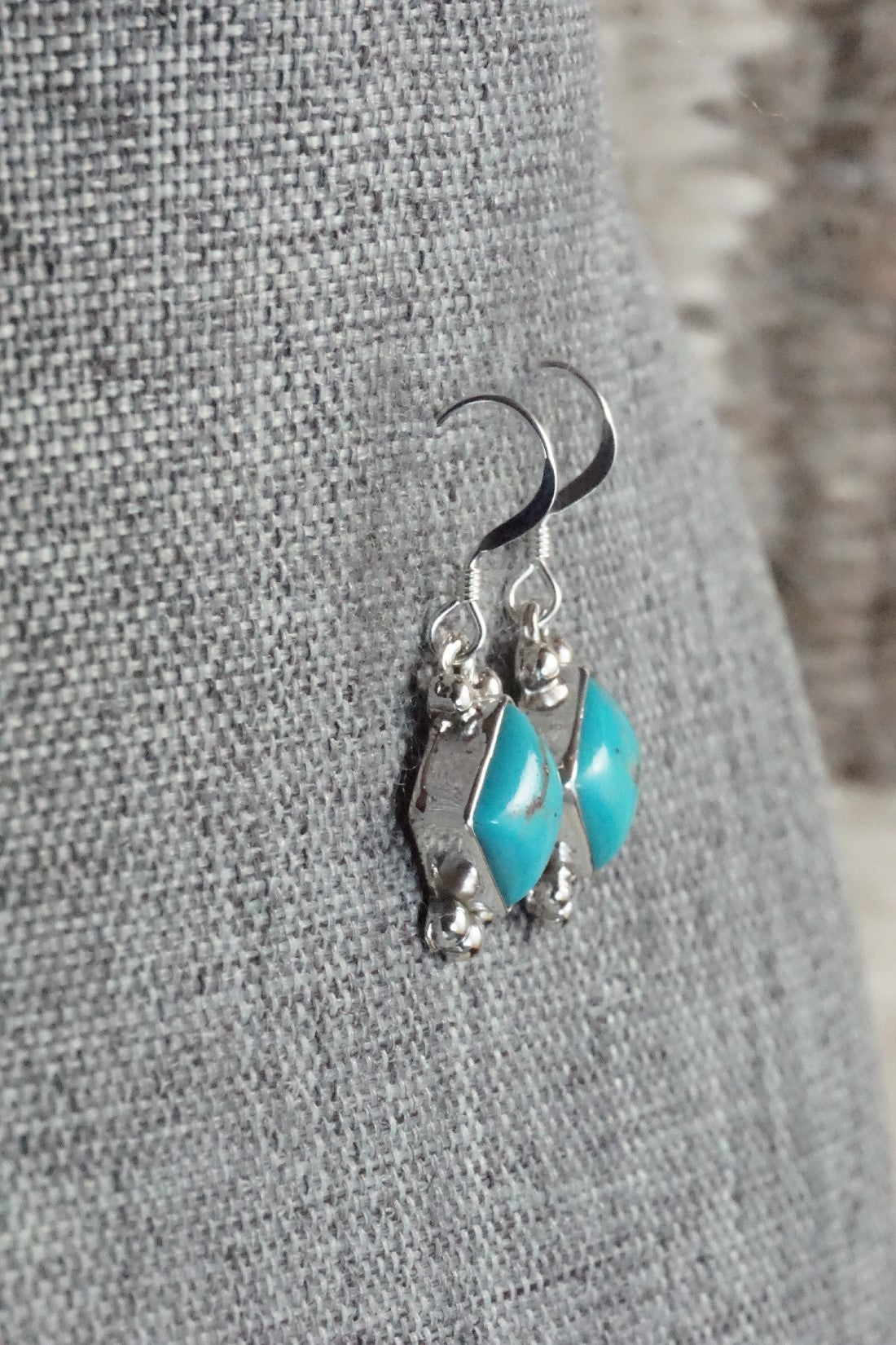 Turquoise & Sterling Silver Earrings - Kim Marie Whitehorse