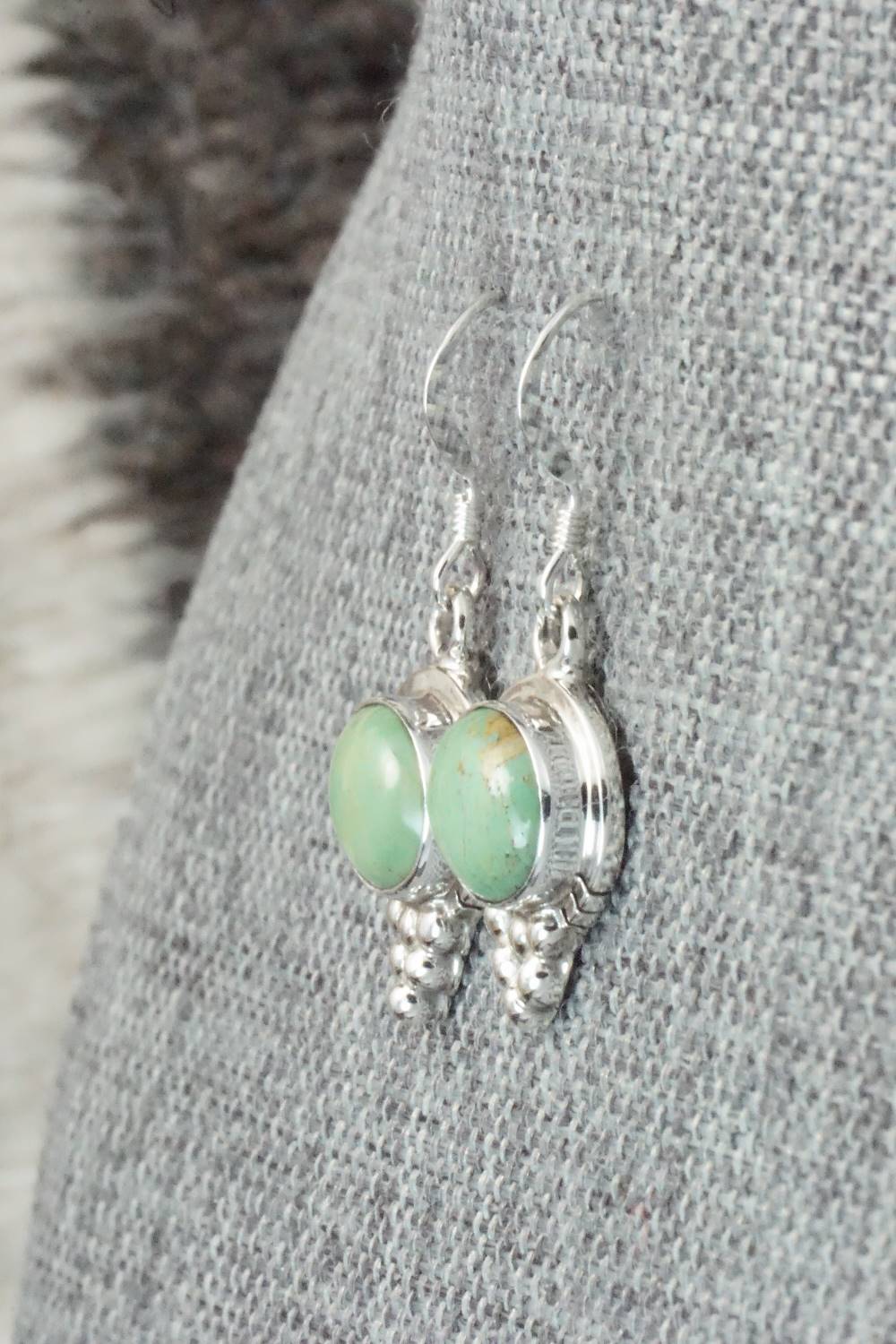 Turquoise & Sterling Silver Earrings - Isabelle Yazzie